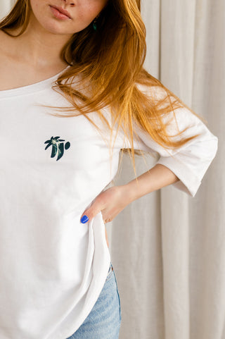 Hula Off Shoulder Sweater - Tropical Panda